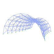 Model 004923 | Hyperbolic Paraboloid Space Truss