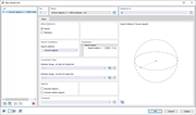Window for automatic linking and coupling member configuration. Options for radius and joint properties.