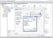 Display of the selection of design checks and intermediate results in a printout report for the building analysis.