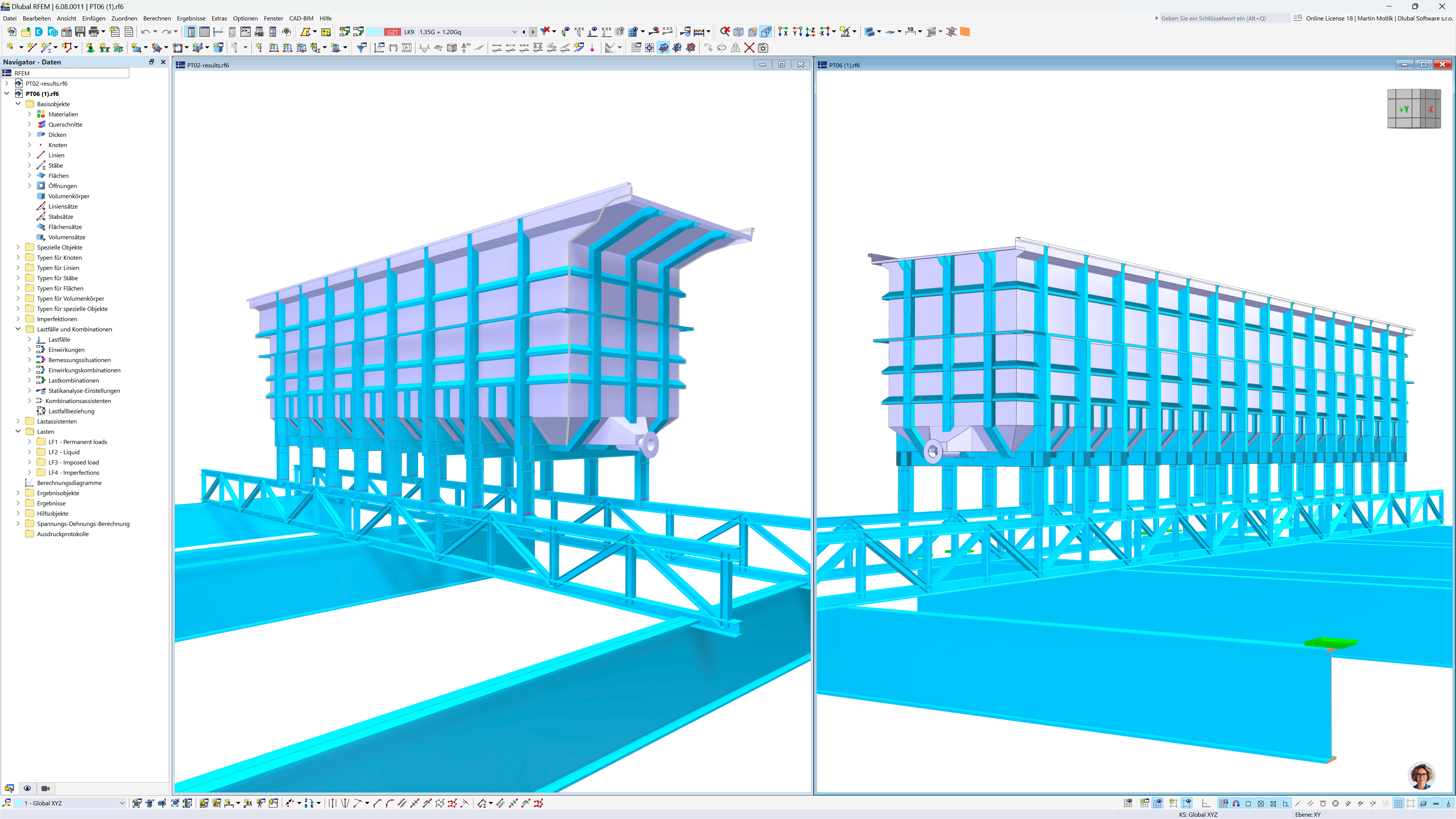 Rectangular steel tank LI 4 in a customer project, displayed with technical details.