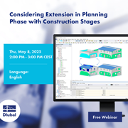 Planning the integration of a structural extension during its early design phase at 2:00 PM CEST.