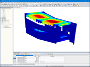 Deformation analysis with snow and wind loads on the intermediate station of the 3S cableway in RFEM 5.
