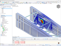Model of a steel launching nose for the bridge superstructure using a stability analysis