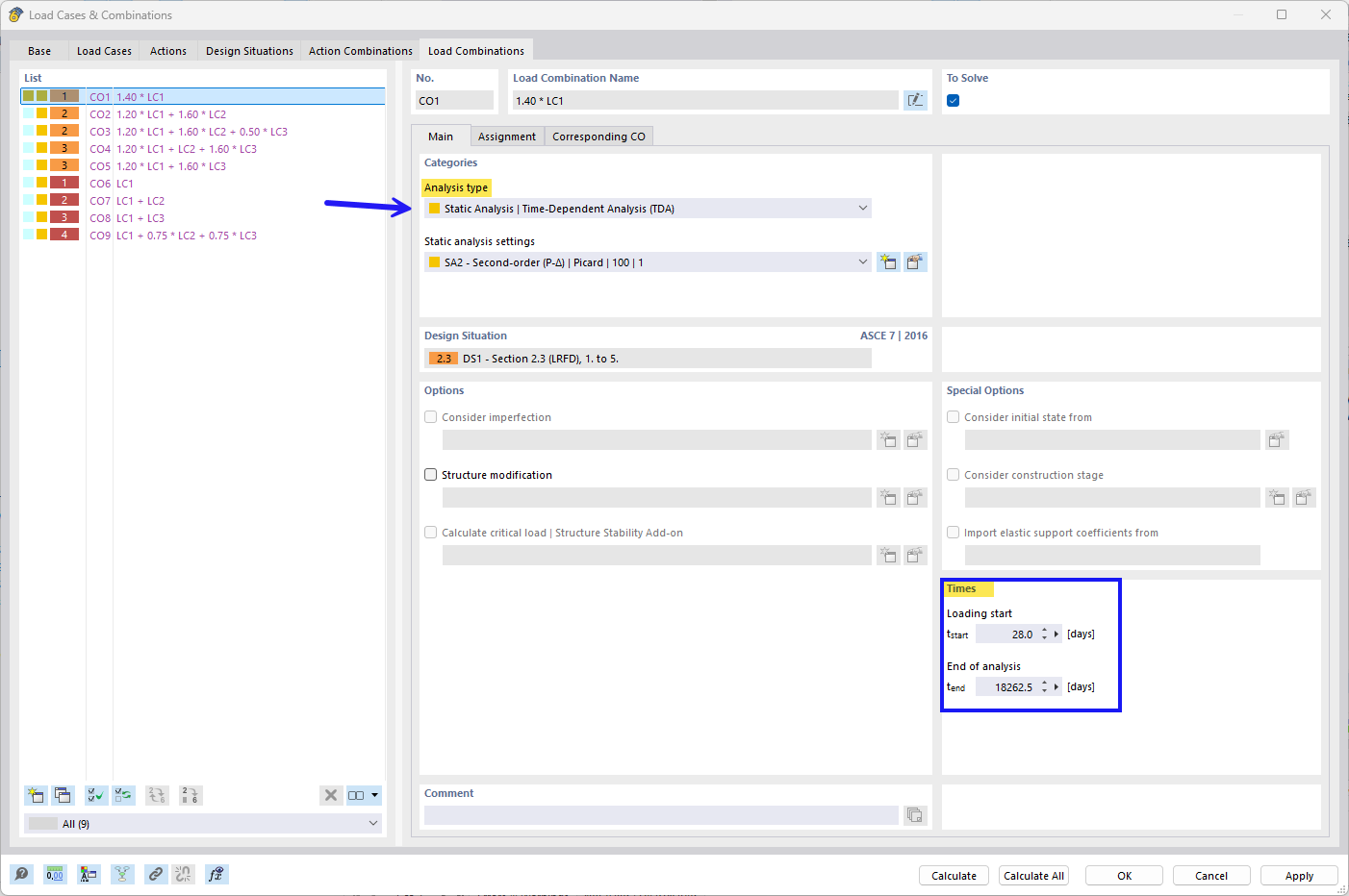 Illustration of creep and shrinkage effects in a structural model.