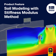 Illustration showcasing the application of the stiffness modulus method for effective soil modeling related to structural analysis.