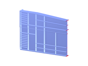 Model 005632 | Steel beam with cantilever formation for longitudinal extension of the concrete cell of the D35 bridge viaduct