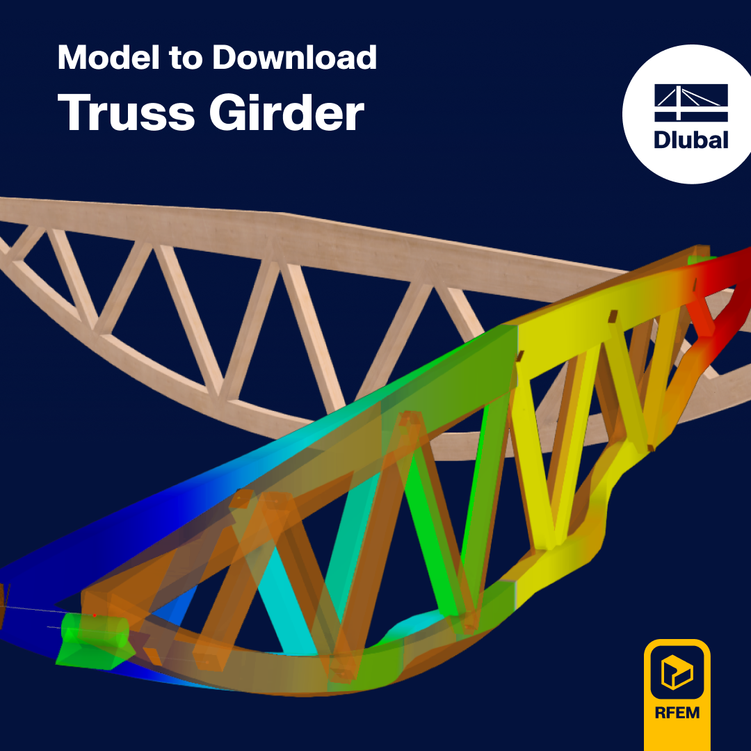 Detailed view of a truss girder suitable for downloading and analysis in engineering projects.