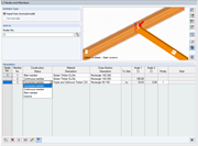 Display of the adjustment of member status and nodes in structural design software.