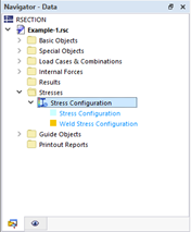 Stress Configuration in Navigator