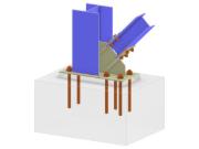 Model 005690 | Column Base with Bolted Diagonal Connection
