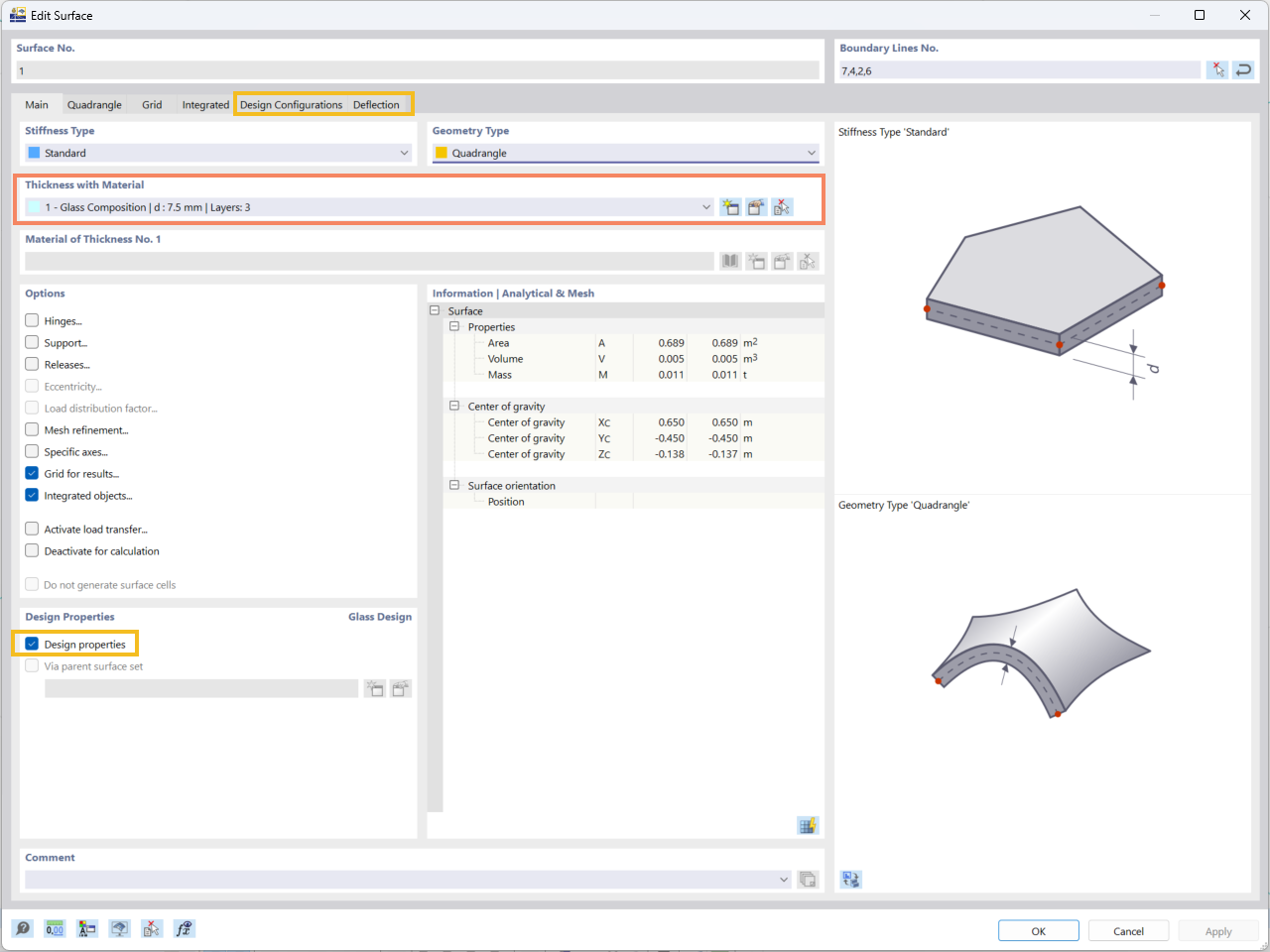 Glass composition assignment demonstrates surface allocation in structural models.