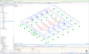 Structural analysis of a swimming pool structure focusing on the moment My, including environmental redesign for better functionality.