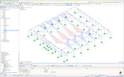 Structural analysis of a swimming pool structure focusing on the moment My, including environmental redesign for better functionality.
