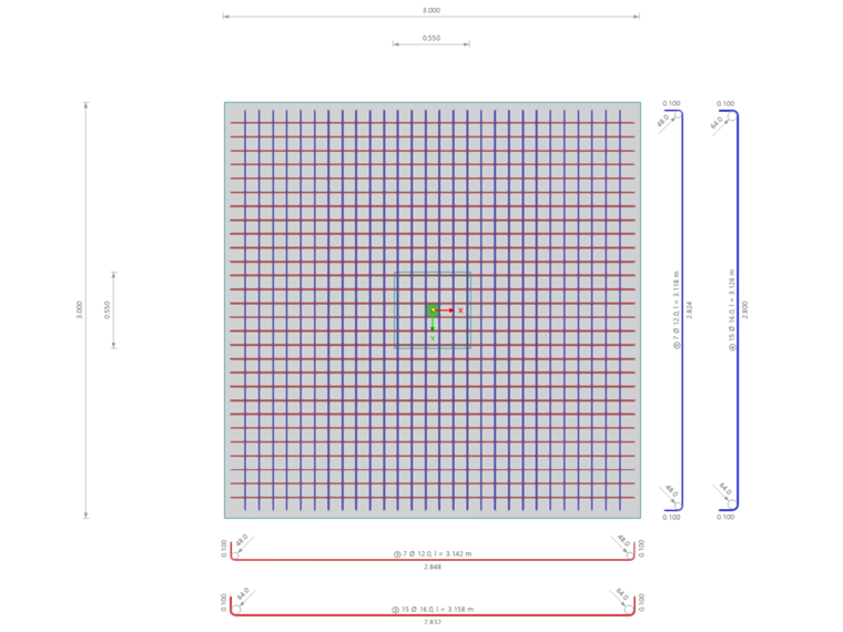 VE 1035 | Plate reinforcement layout