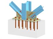 Model 005731 | Column Base with Two Diagonals of Vertical Bracing