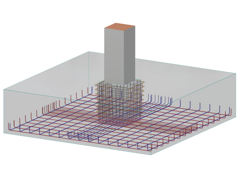 A square block foundation designed for precast reinforced concrete columns, featuring rough sides typical for such structures.