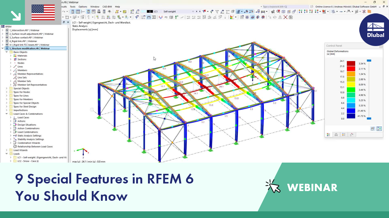 9 Special Features in RFEM 6 You Should Know | WEBINAR