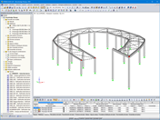Model of an access ramp in RSTAB 8 | © SPIC SAS