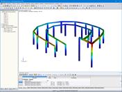 Loads acting on the ramp structure in RSTAB 8 | © SPIC SAS