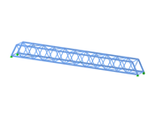 Steel footbridge with designed connection