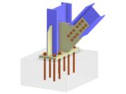 Model 005773 | Column Base with Bolted Diagonal Connection