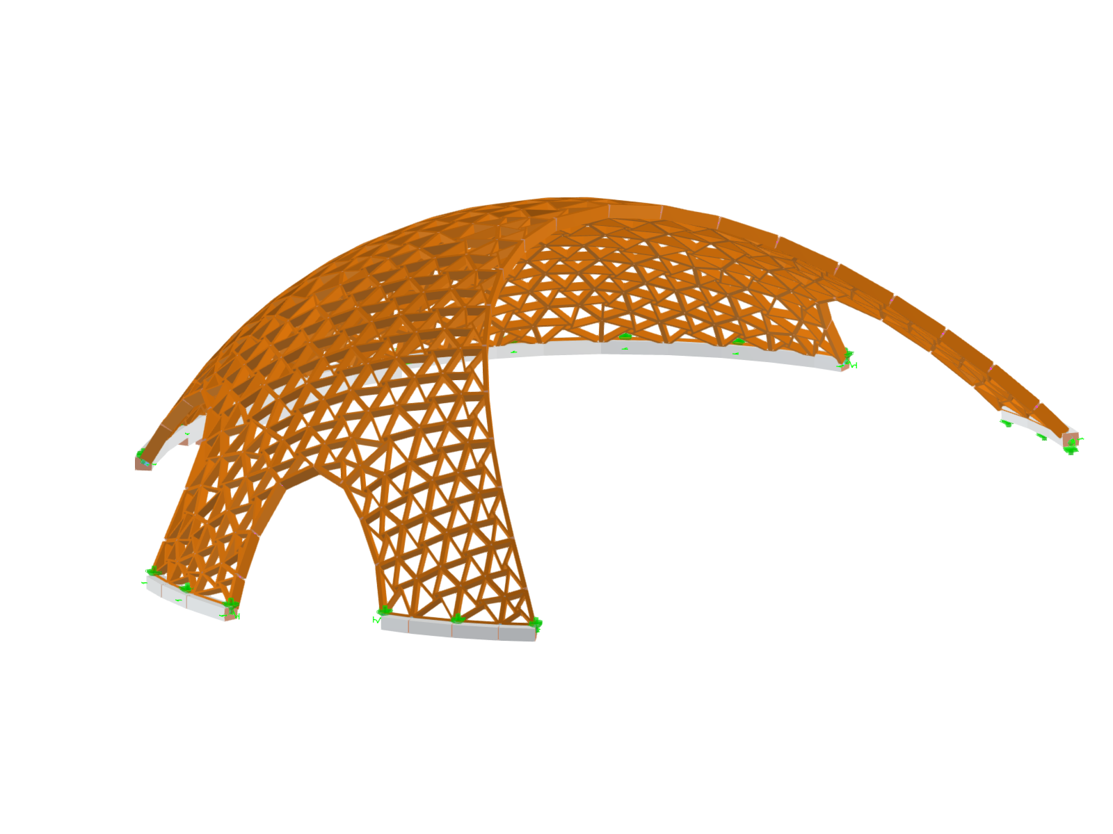 Modern timber shell with a sophisticated structure and innovative design.