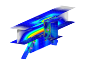 Model 005791 | RFEM model showing a steel bolted connection with stiffeners and an I-beam, including exported internal forces from a roofing structure.