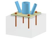 Model 005811 | Column Base with Two Diagonals of Vertical Bracing