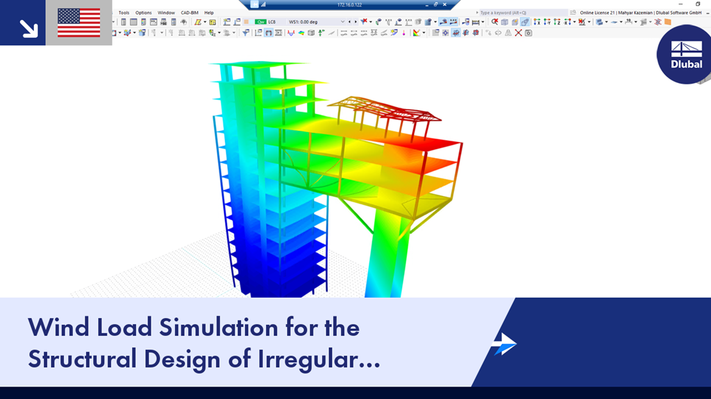 Wind Load Simulation for the Structural Design of Irregular High-Rise Buildings