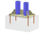 Model 005842 | Column Base with Two CHS Columns