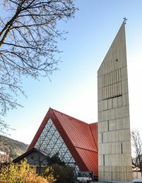 Modern timber bell tower
