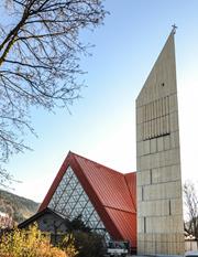 Modern timber bell tower