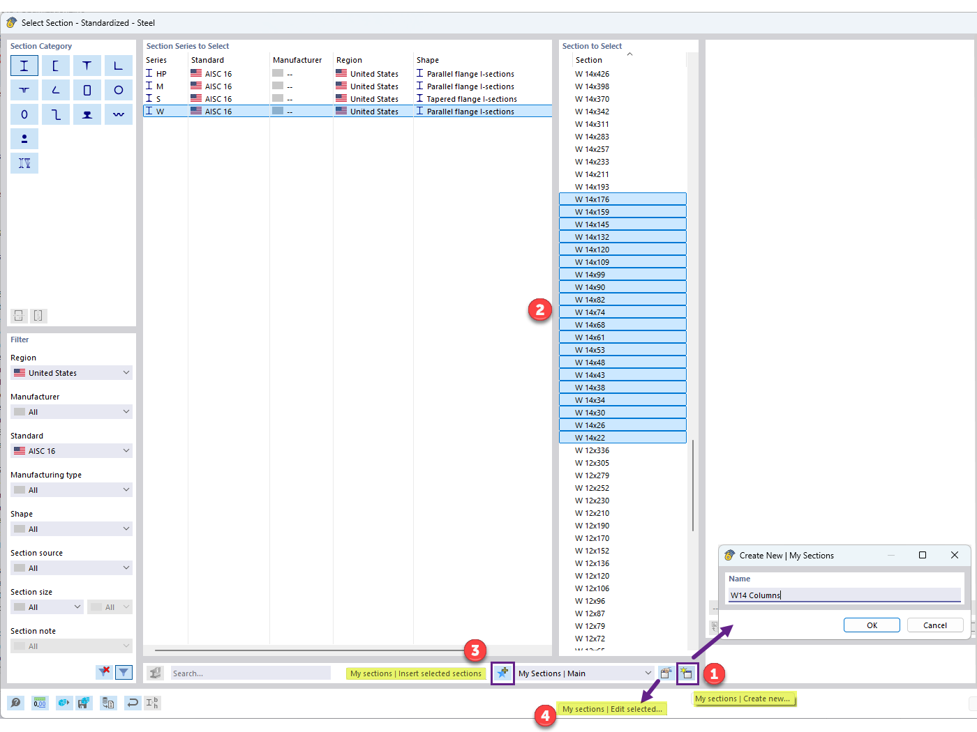 FAQ 005705 | How can I optimize cross-sections in the Steel Design add-on?