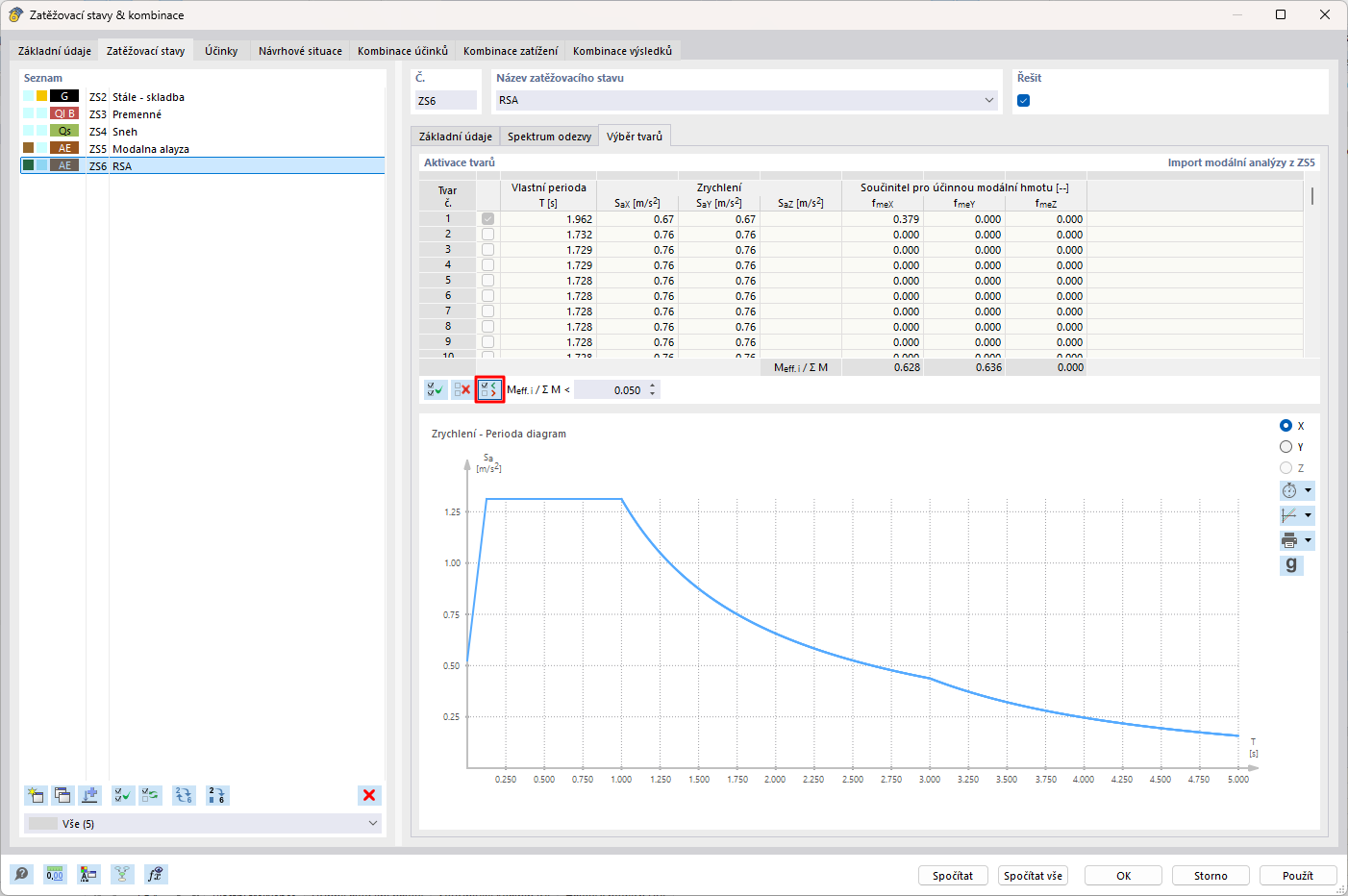 FAQ 005707 | I have a model of a concrete hall where I have calculated the spectral analysis. I have approximately 370 mode shapes for 90% of the mass. After saving, the model size …