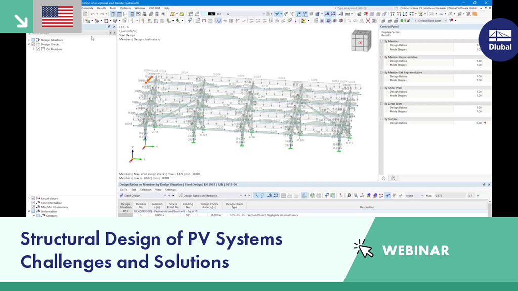 Webinar banner for structural design challenges and solutions in PV systems engineering.