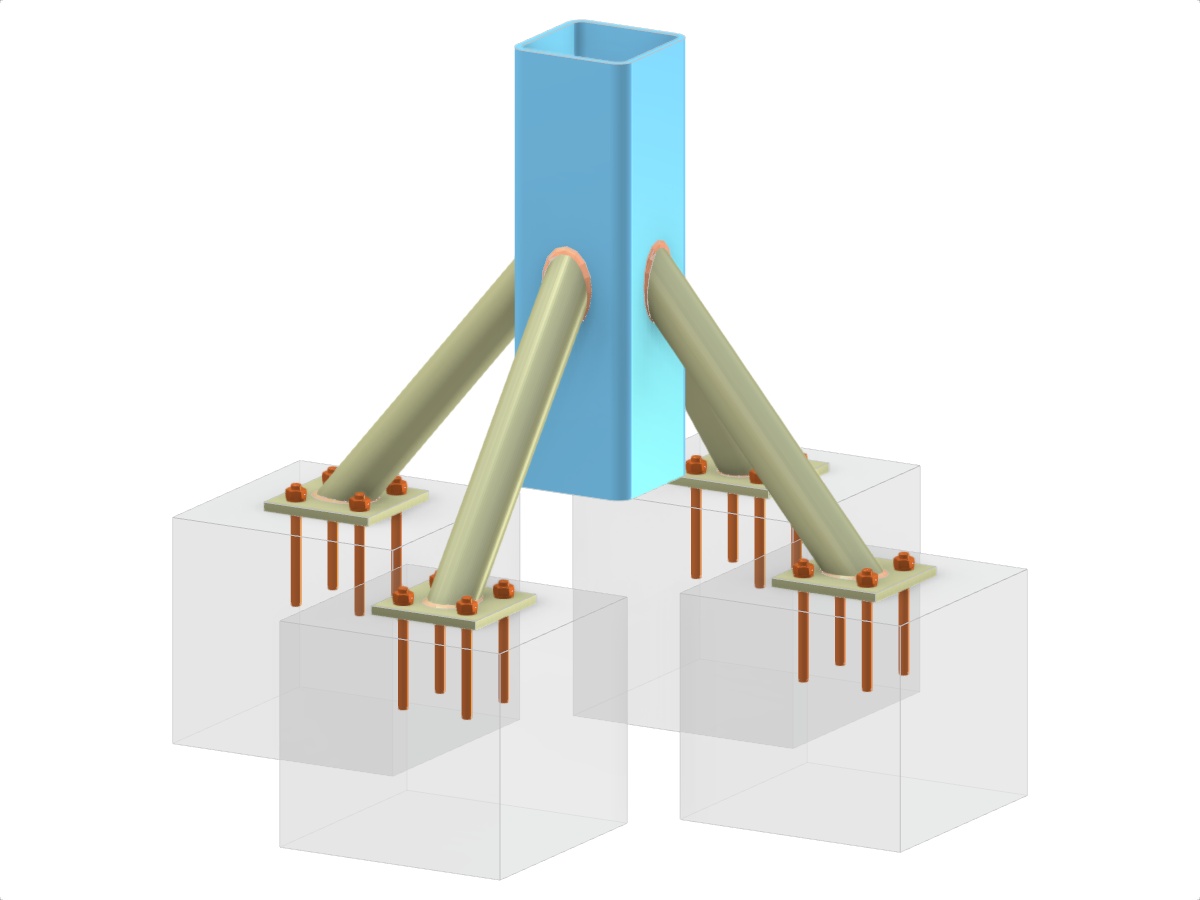 Model 005832 | Column Base with Four Braces