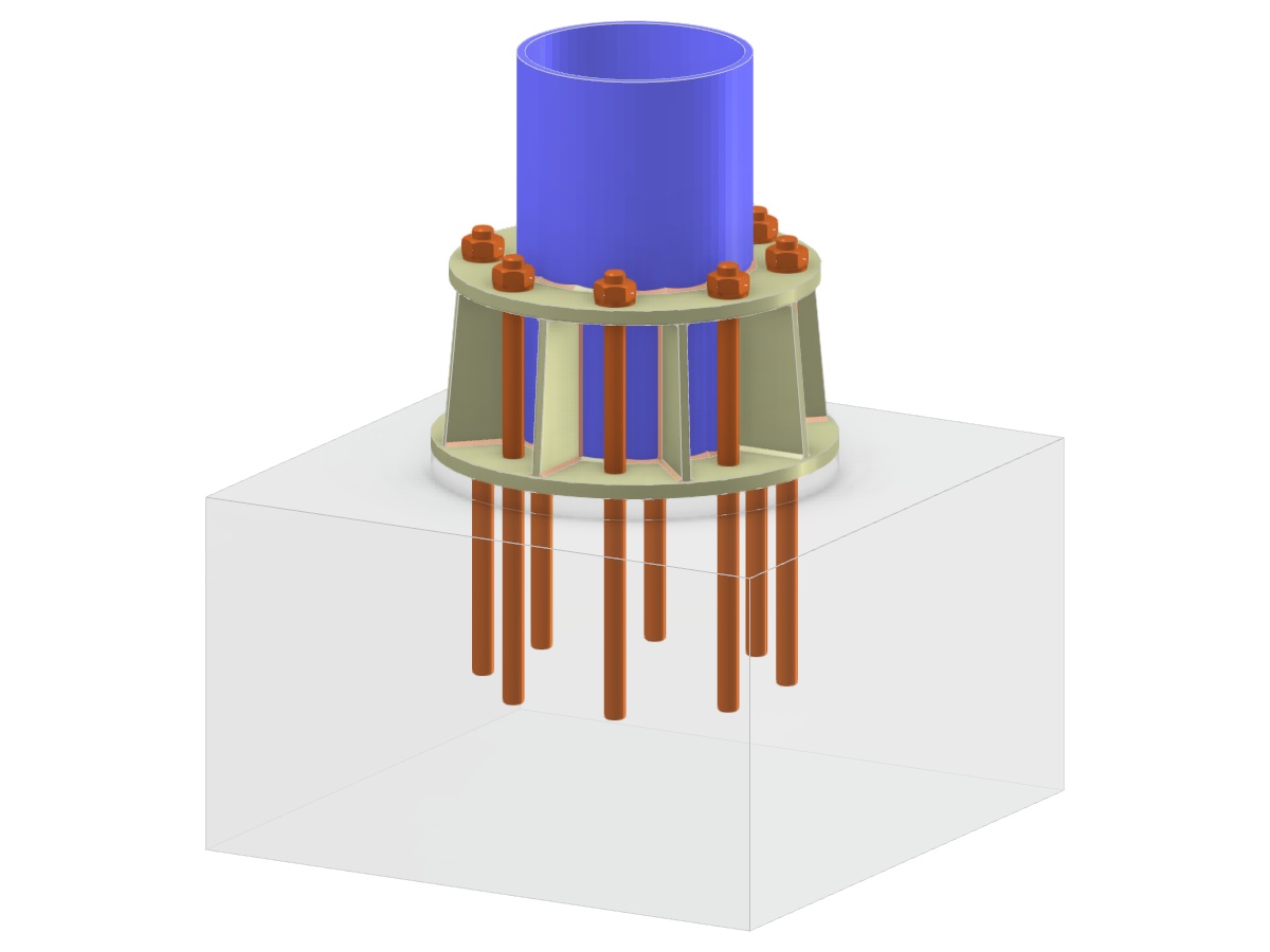 Model 005852 | Column Base with External Ring and Ribs