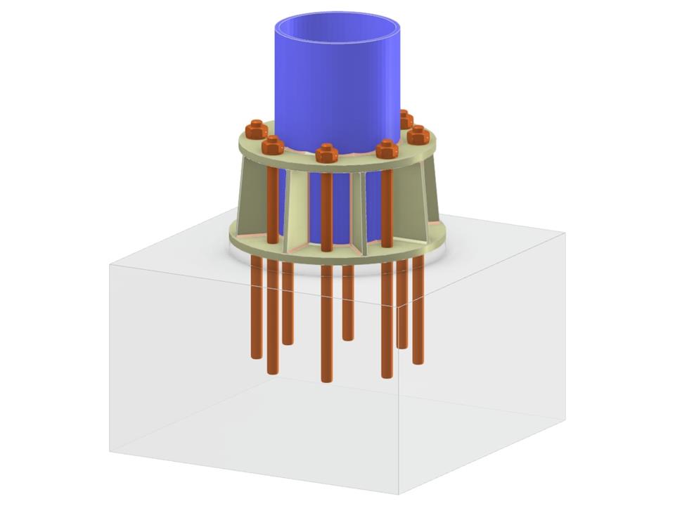 Model 005852 | Column Base with External Ring and Ribs