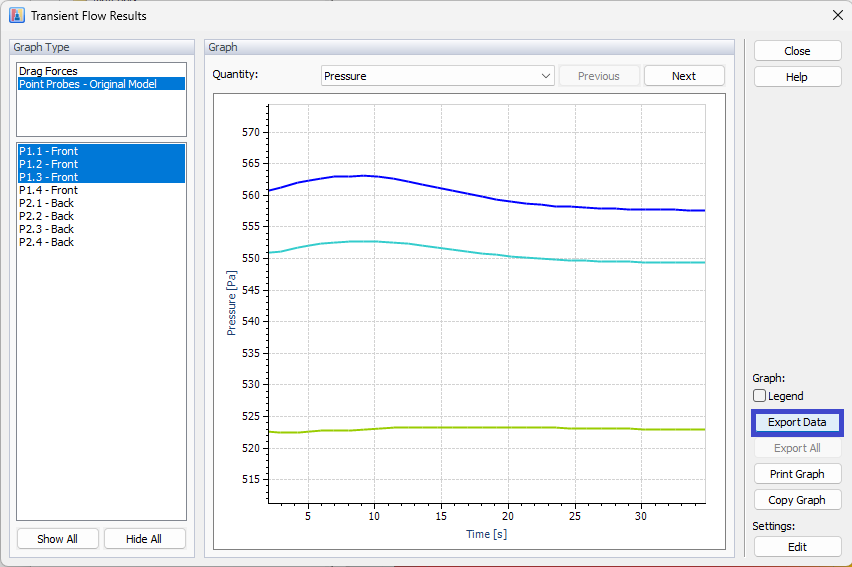 Export Results from Graph