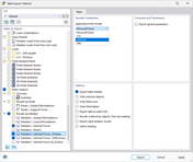 Export the analysis results of a post-tensioning calculation to an XLSX file.