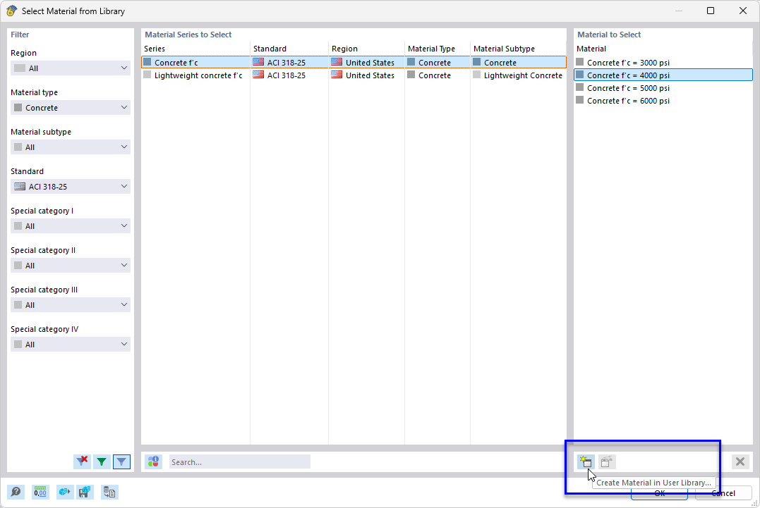 Adding Material to Library