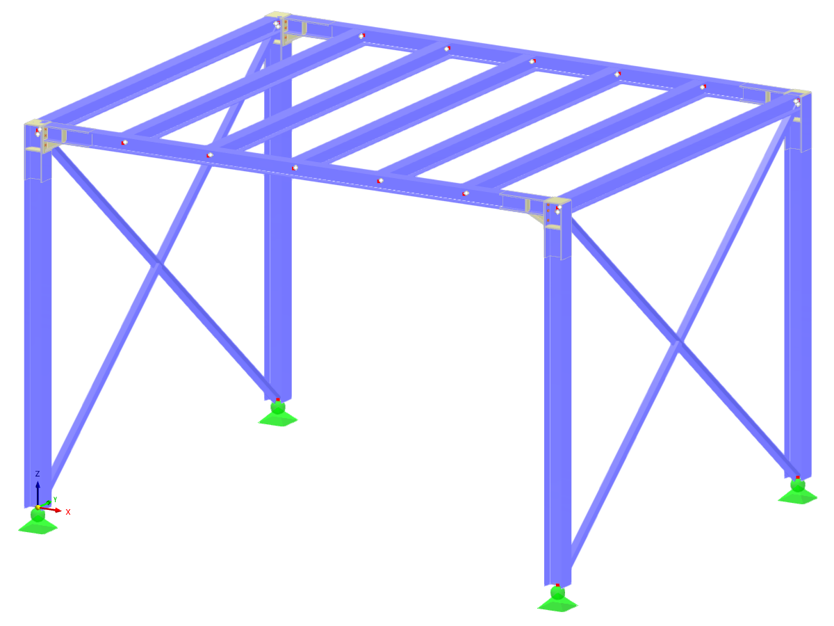 Model 005874 | Steel Carport Connections | AISC 360-22