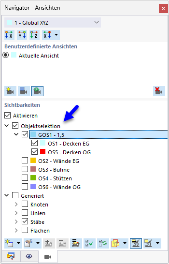 Visibilities with Group of Object Selections