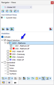 Visibilities with Group of Object Selections