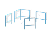 Beam model for demonstrating the input of variable loads using the load wizard from surface loads in construction.