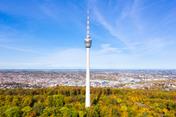 Stuttgart TV tower, designed by engineer Fritz Leonhardt, pioneer of TV tower construction.
