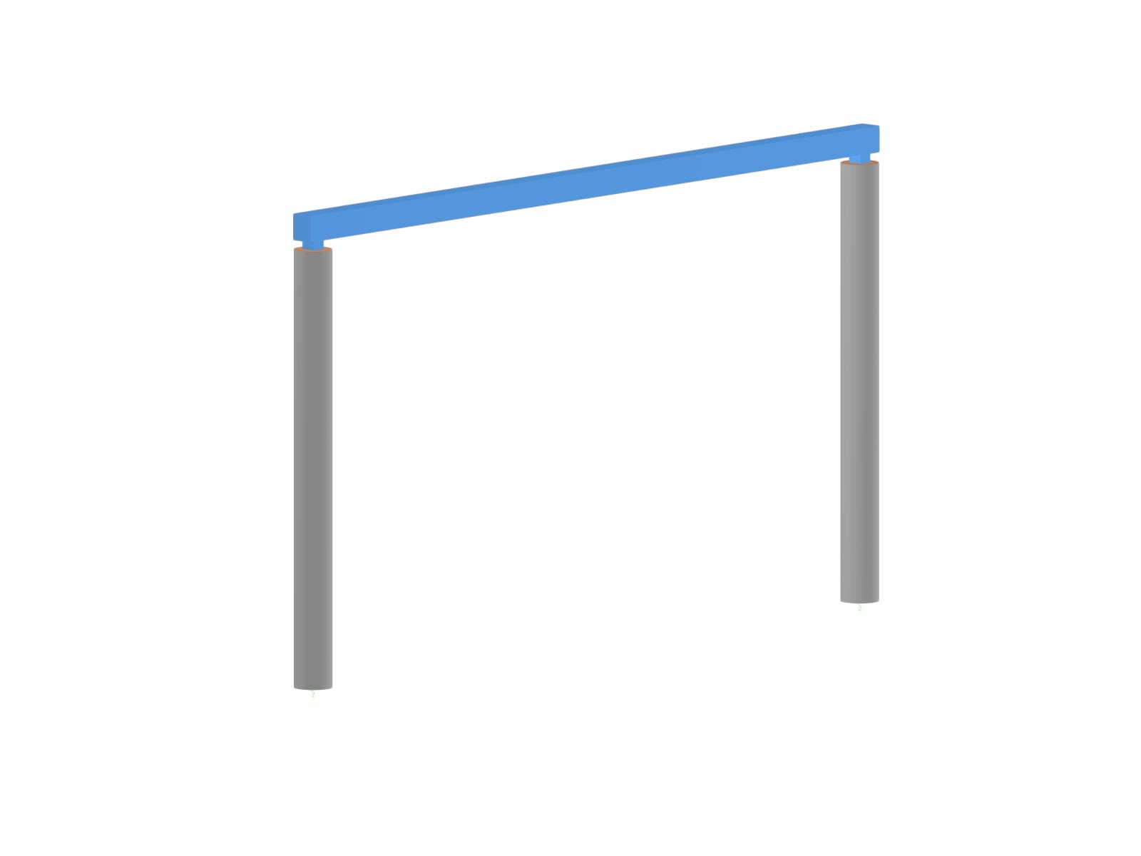 Steel box girder as torsion beam supported by bored piles with inserted beams.