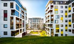 Detailed representation of the Heimdalsporten construction project with main structural elements.