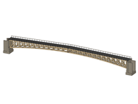 Detailed view of a footbridge designed in cadwork, highlighting its structure and natural timber materials.