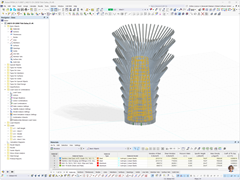 3D model of aluminum tubes, designed by CRAFT Engineering Studio, displayed in a realistic manner.